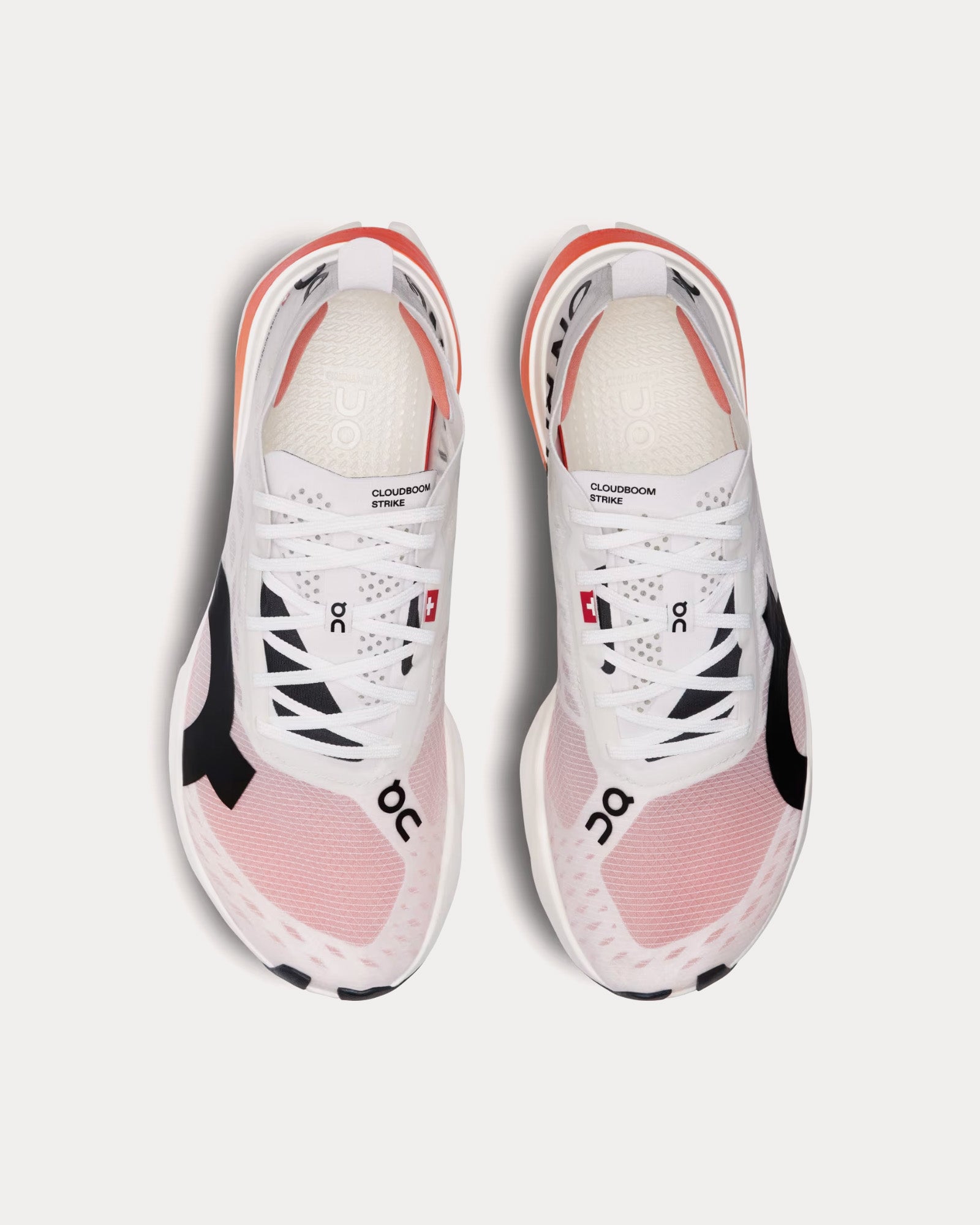 On Running - Cloudboom Strike White / Black Running Shoes