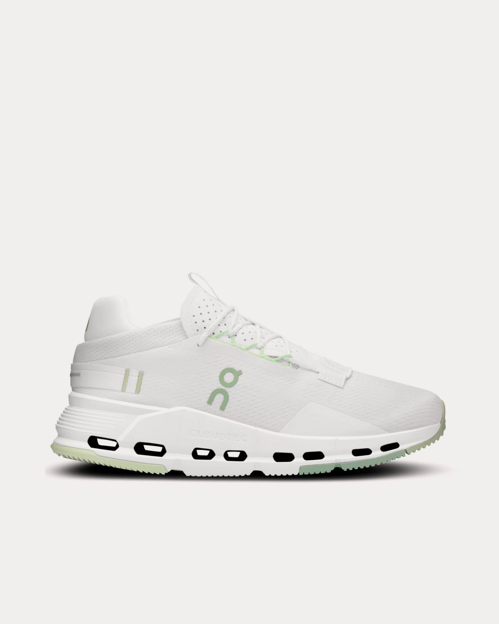 On Running - Cloudnova White / Sage Running Shoes