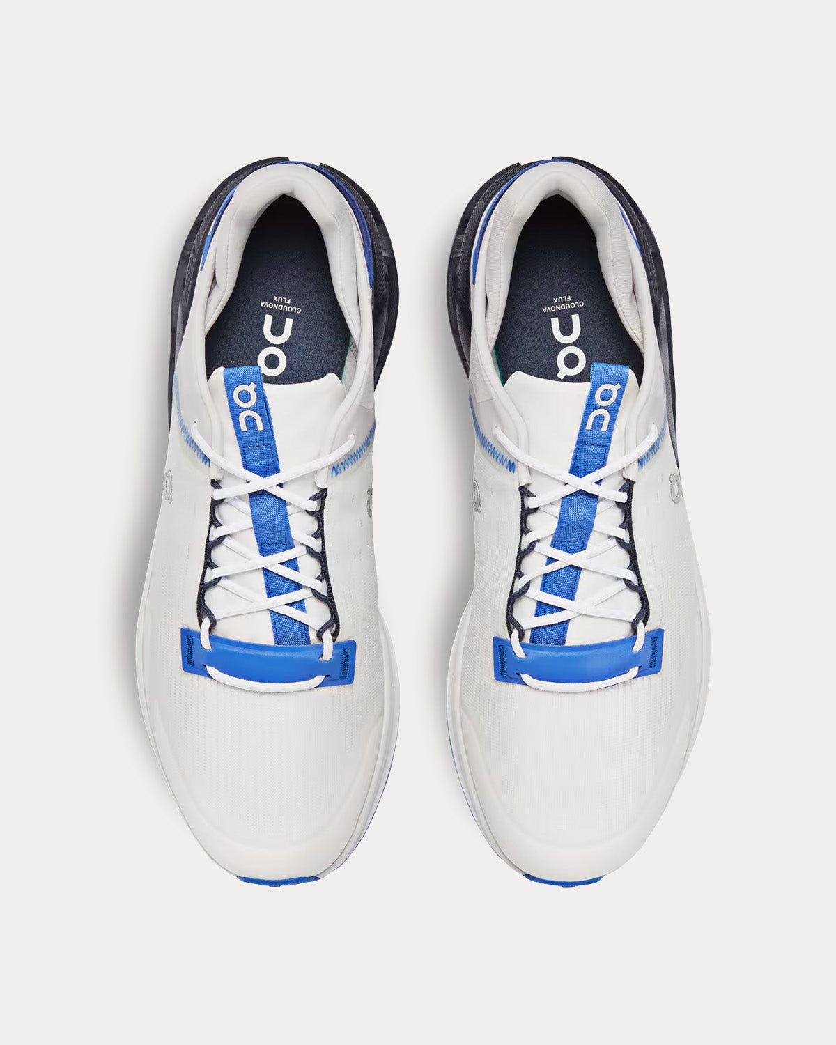 On Running Cloudnova Flux Undyed-White / Cobalt Running Shoes - 2