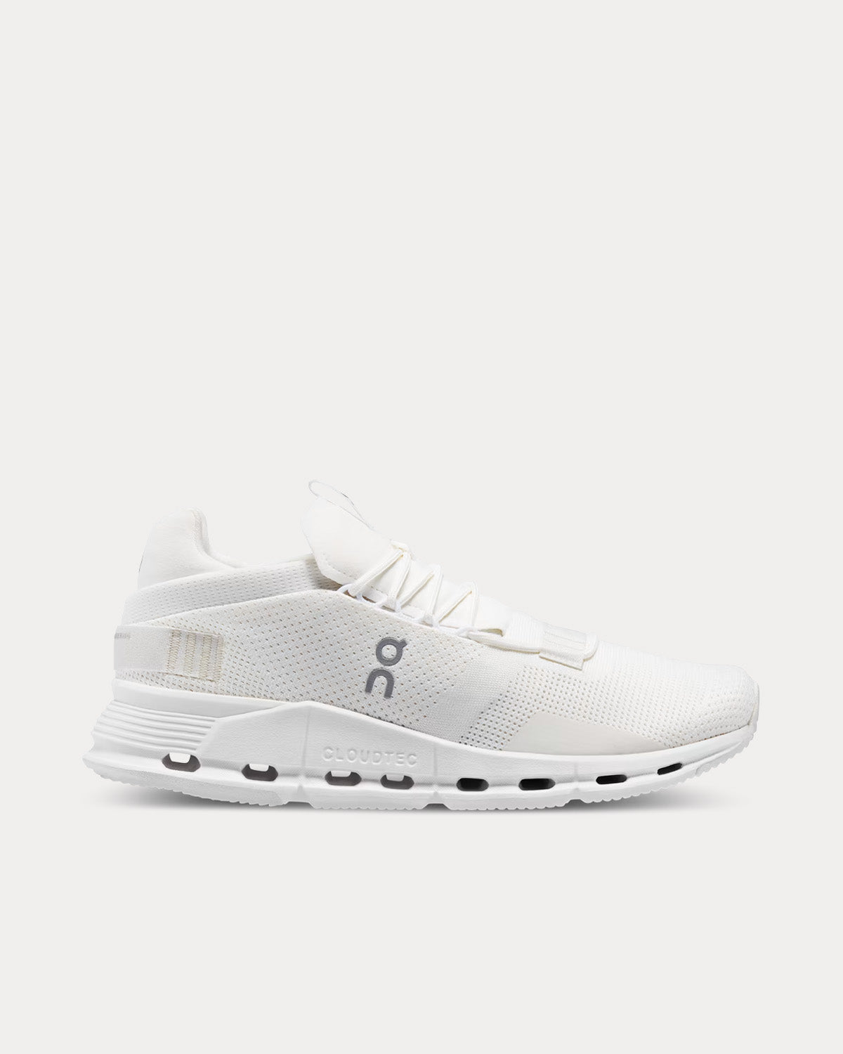 On Running Cloudnova Undyed-White / White Running Shoes - 1