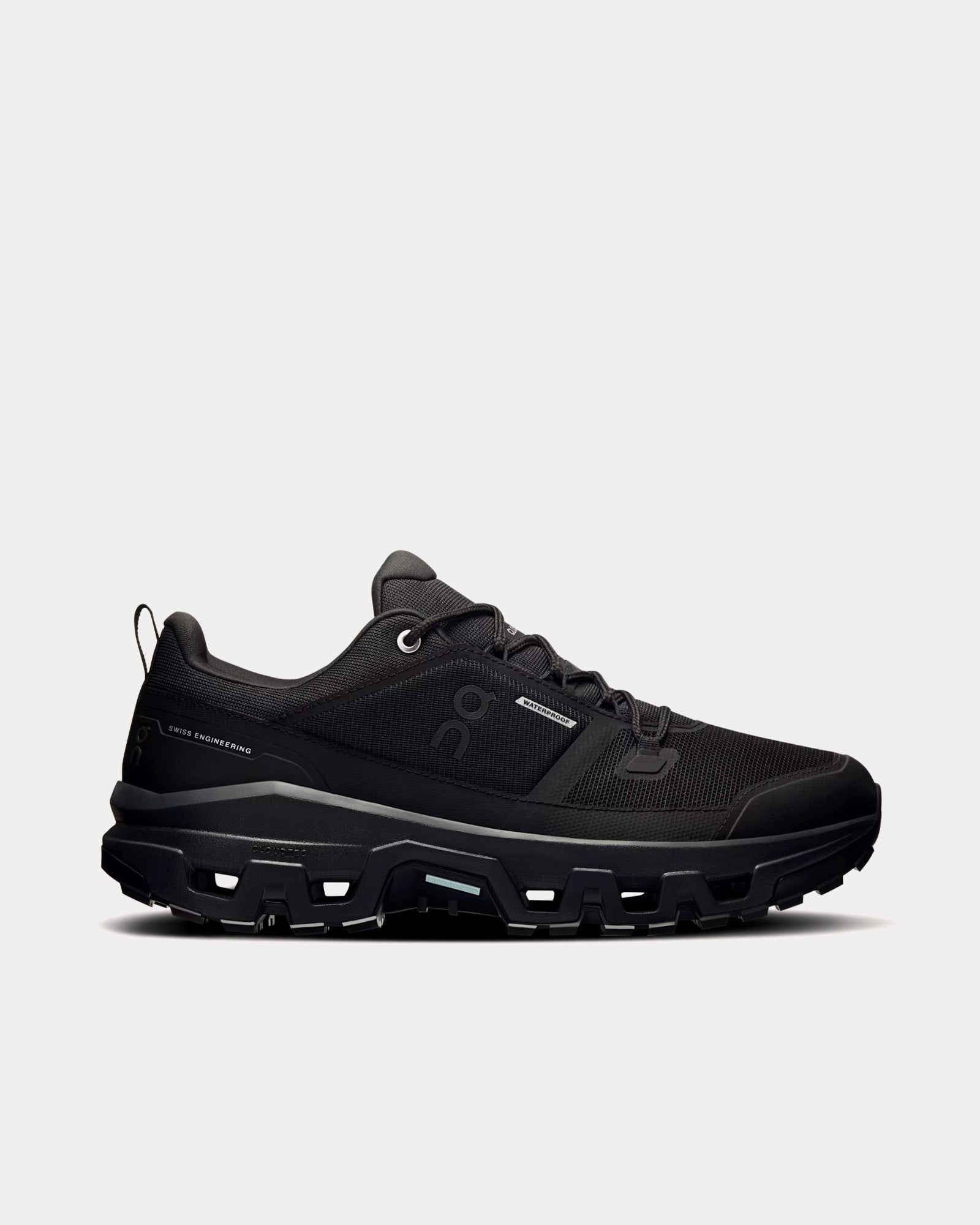 On Running Cloudrock Low WP Black / Black Running Shoes - 1