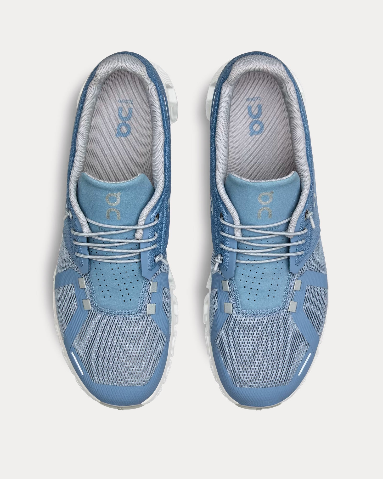 On Running Cloud 5 Chambray / White Running Shoes - 2