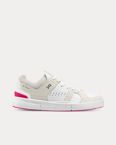 On Running THE ROGER Clubhouse Sand / Cerise Low Top Sneakers