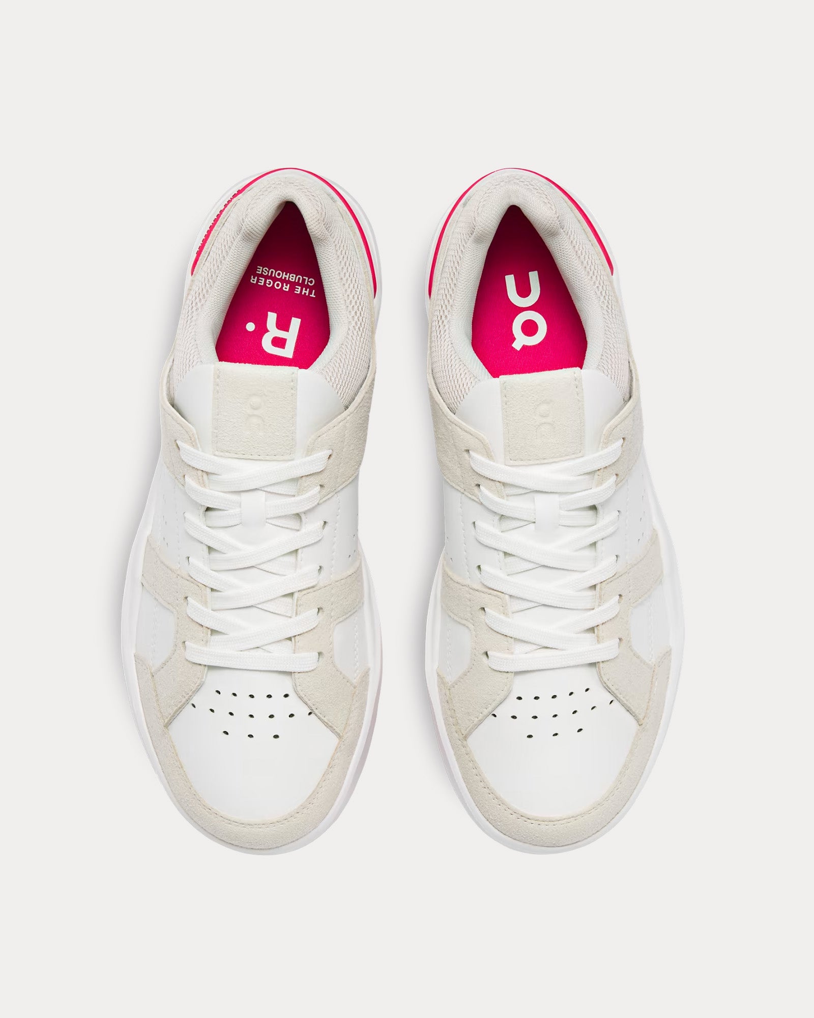 On Running THE ROGER Clubhouse Sand / Cerise Low Top Sneakers - 2