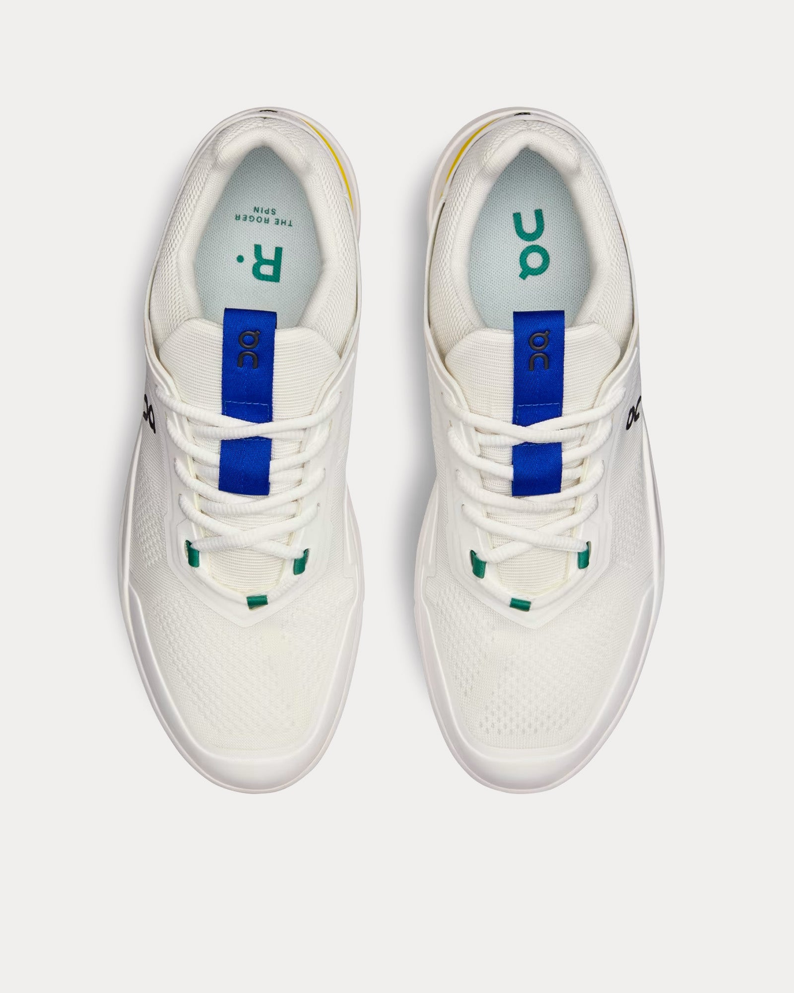 On Running The Roger Spin Undyed-White / Yellow Low Top Sneakers - 2