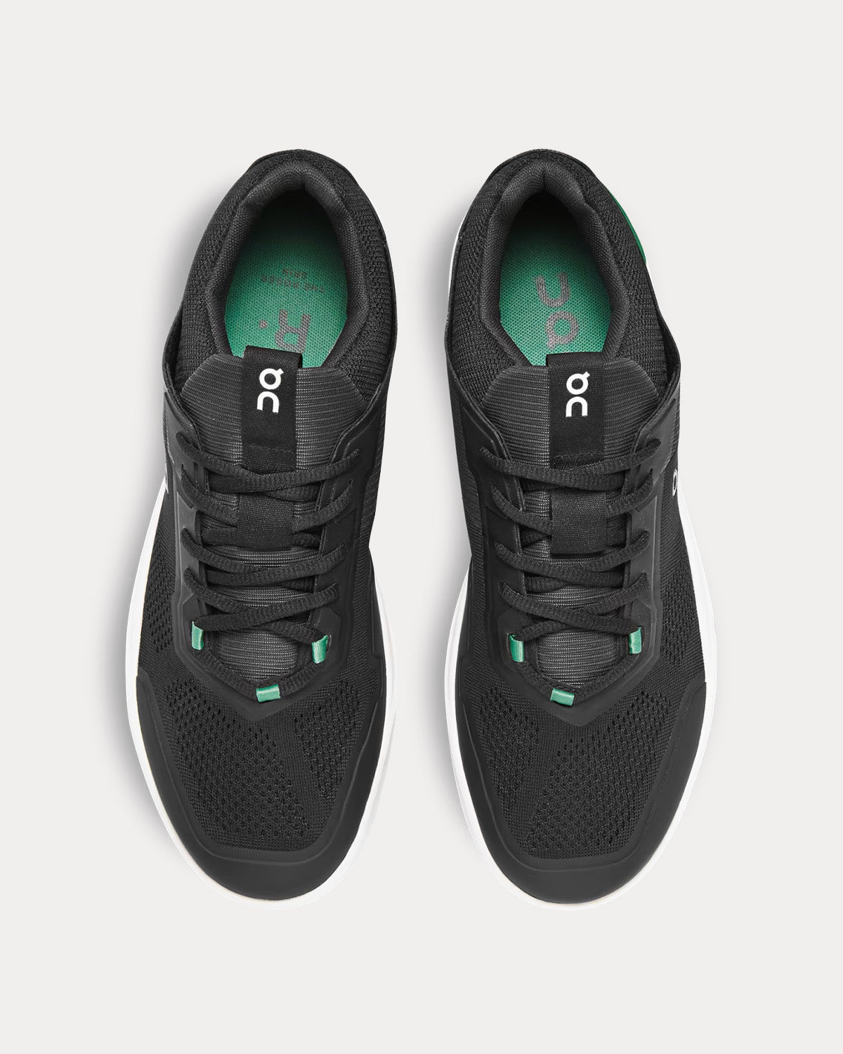 On Running The Roger Spin Black / Green Low Top Sneakers - 2