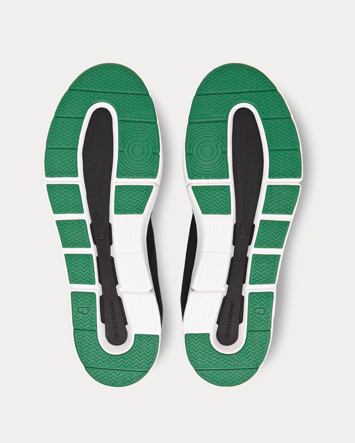 On Running The Roger Spin Black / Green Low Top Sneakers - 4