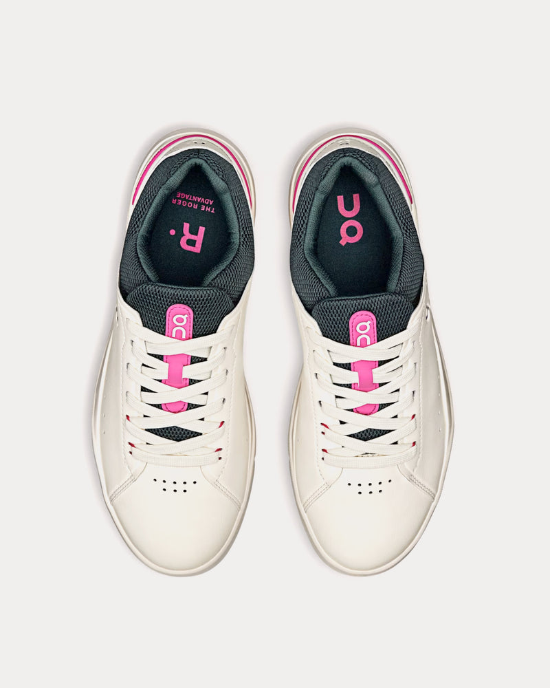 On Running The Roger Advantage Ivory / Pink Low Top Sneakers - 2