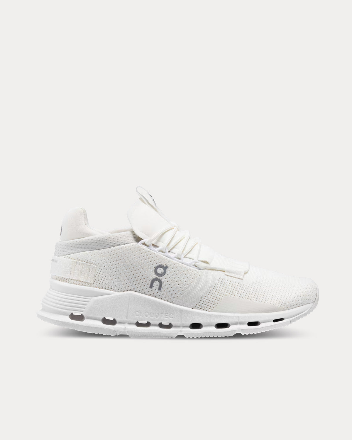 On Running Cloudnova Undyed-White / White Running Shoes - 1