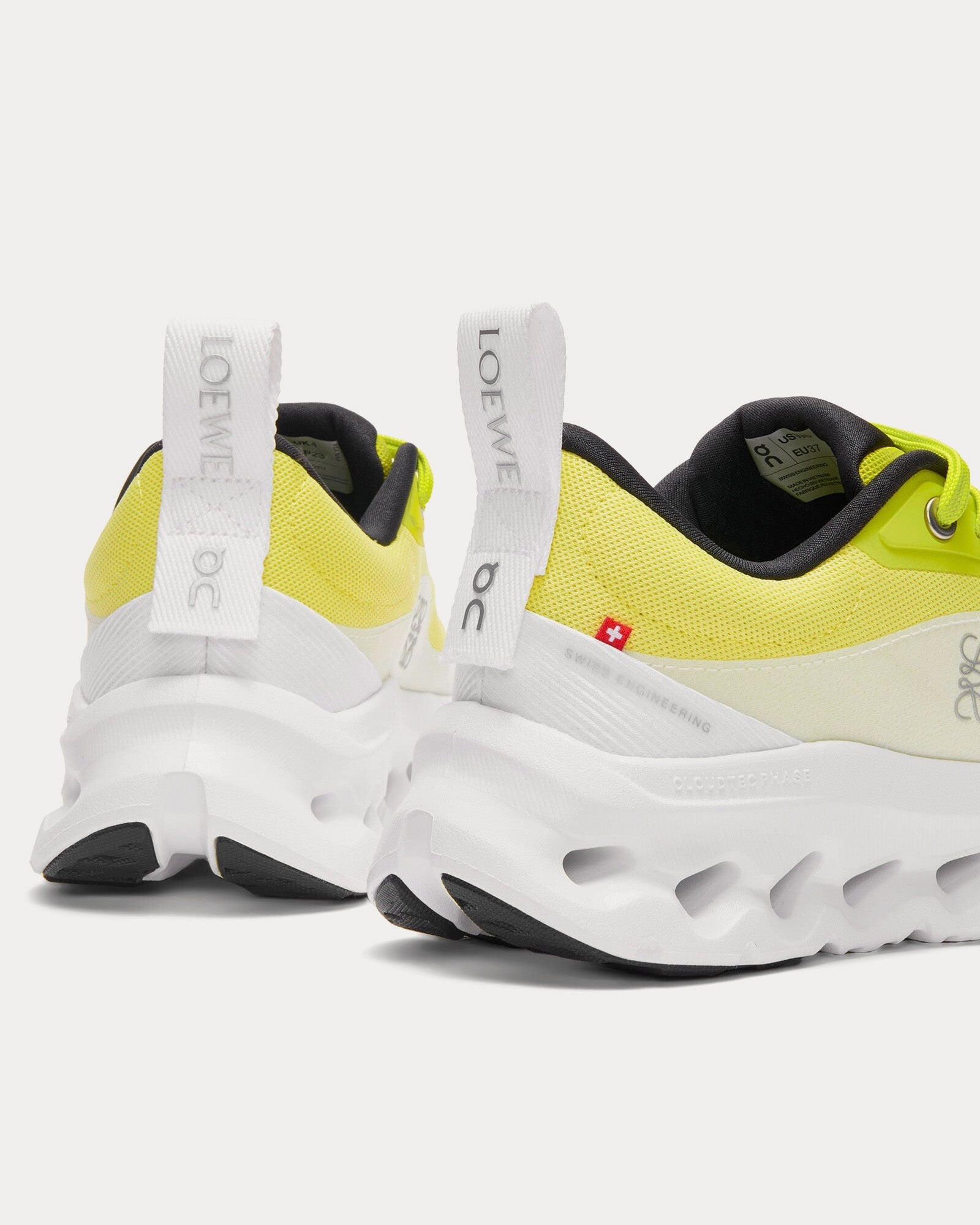 On Running x Loewe Cloudtilt 2.0 Neon Yellow / White Running Shoes - 3