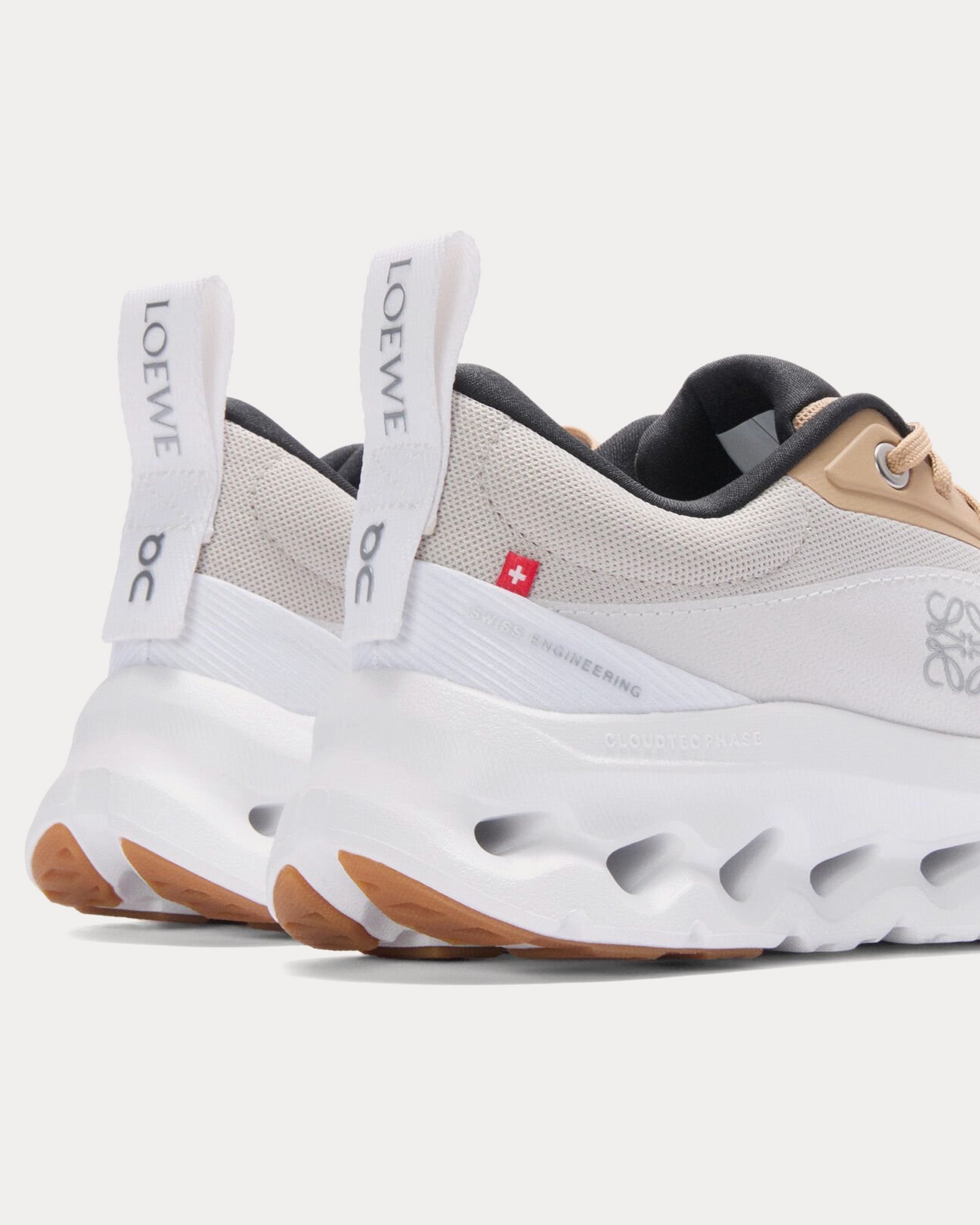 On Running x Loewe Cloudtilt 2.0 Tan / White / Gum Running Shoes - 3