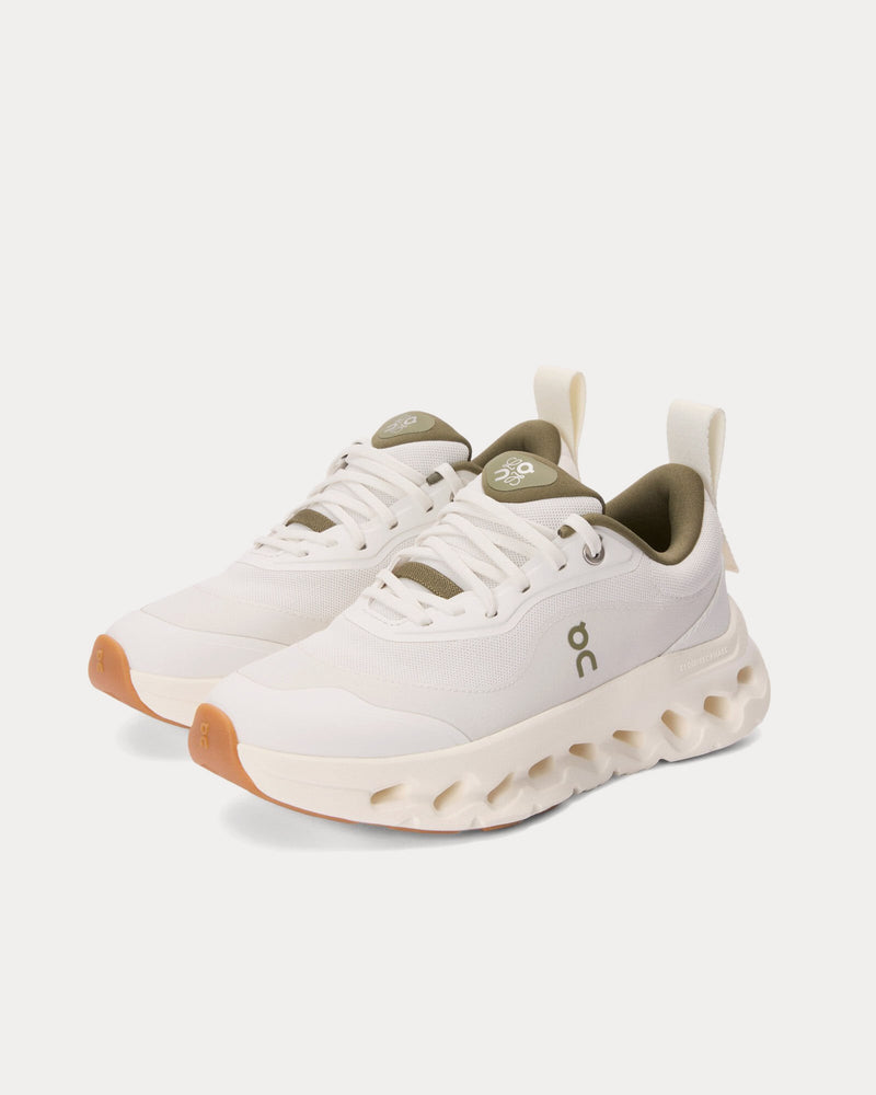 On Running x Loewe Cloudtilt 2.0 White / Khaki Green Running Shoes - 2