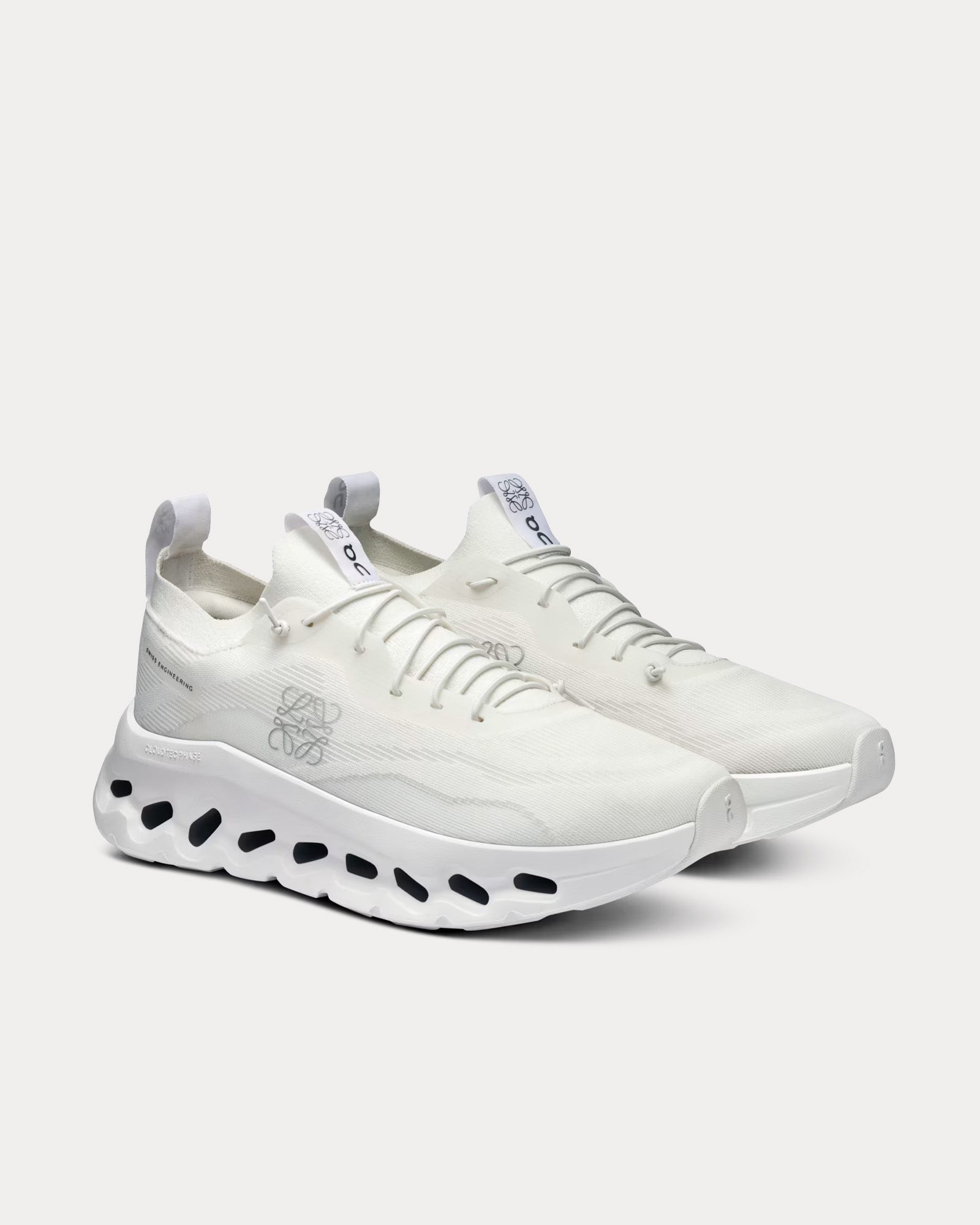 On Running x Loewe Cloudtilt All White Running Shoes - 3