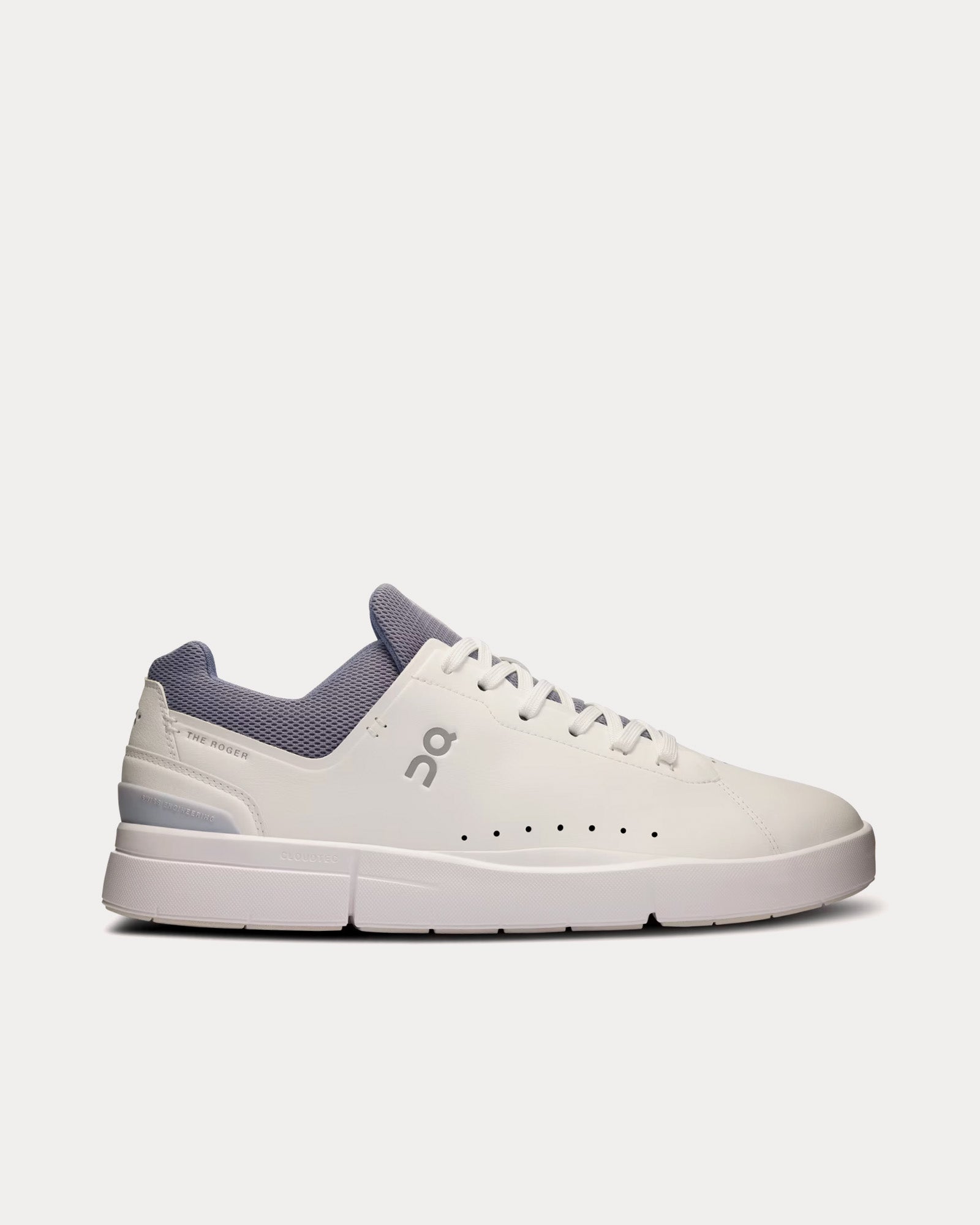 On Running The Roger Advantage White / Fossil Low Top Sneakers - 1