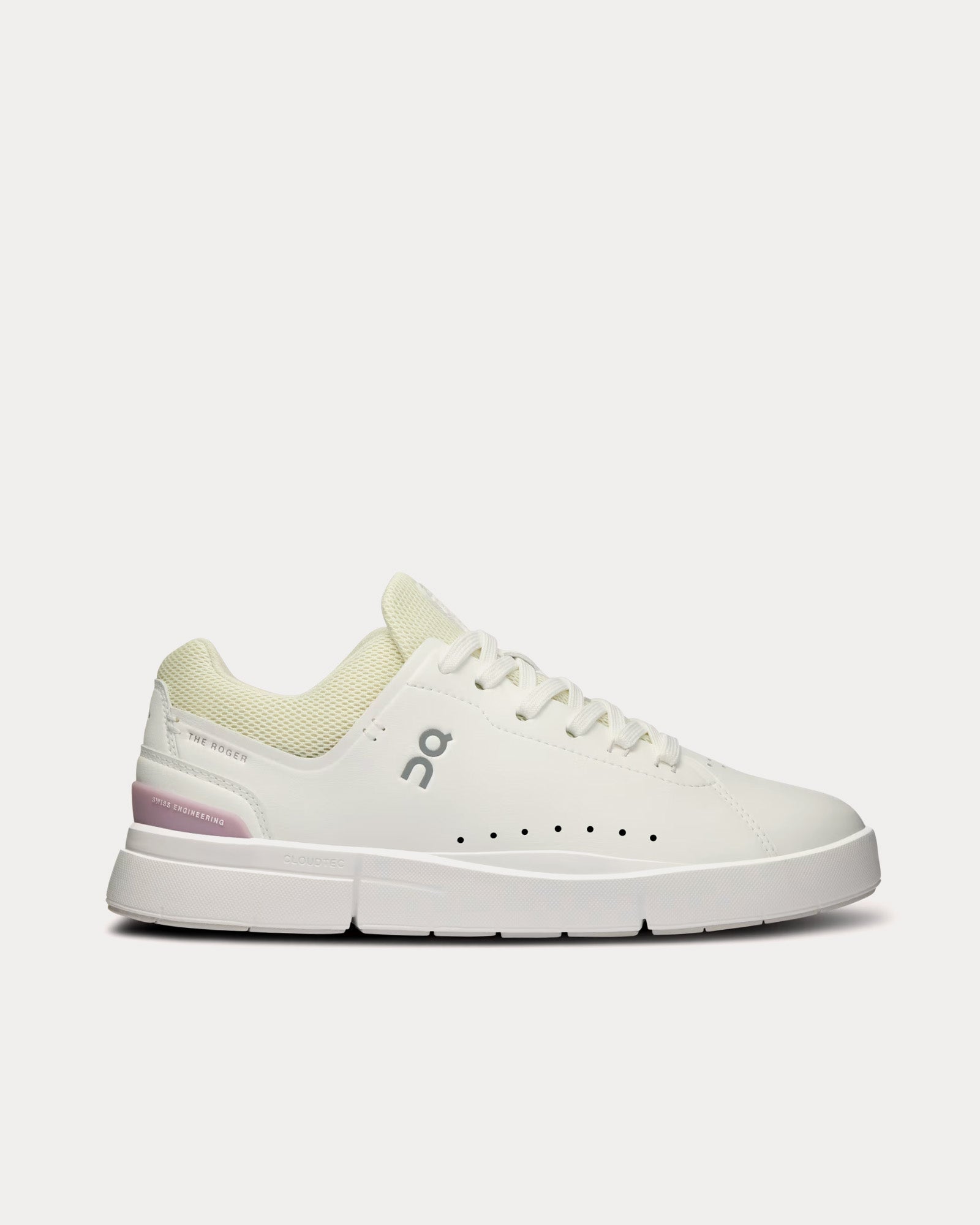 On Running The Roger Advantage White / Mauve Low Top Sneakers - 1