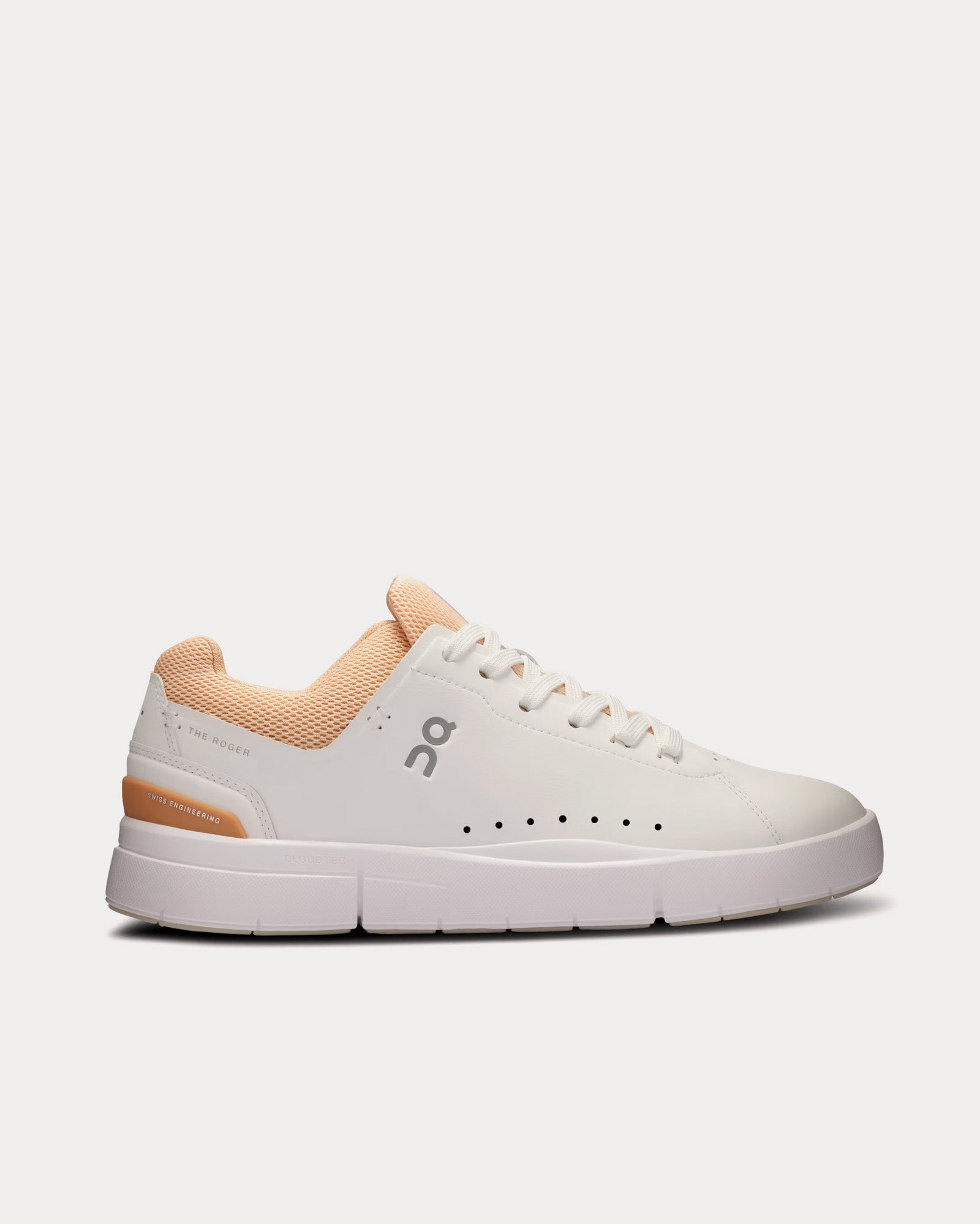 On Running The Roger Advantage White / Savannah Low Top Sneakers - 1