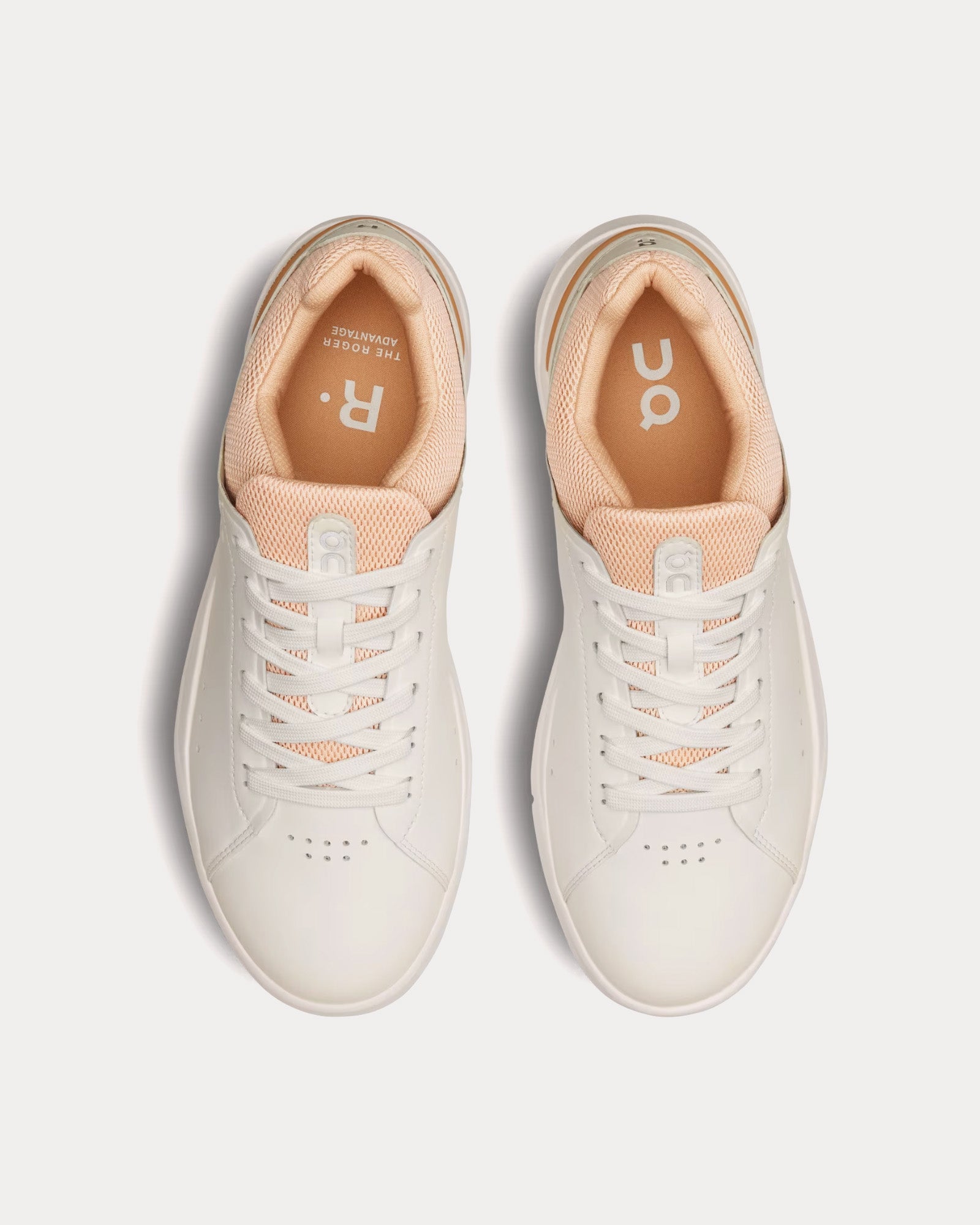 On Running The Roger Advantage White / Savannah Low Top Sneakers - 2