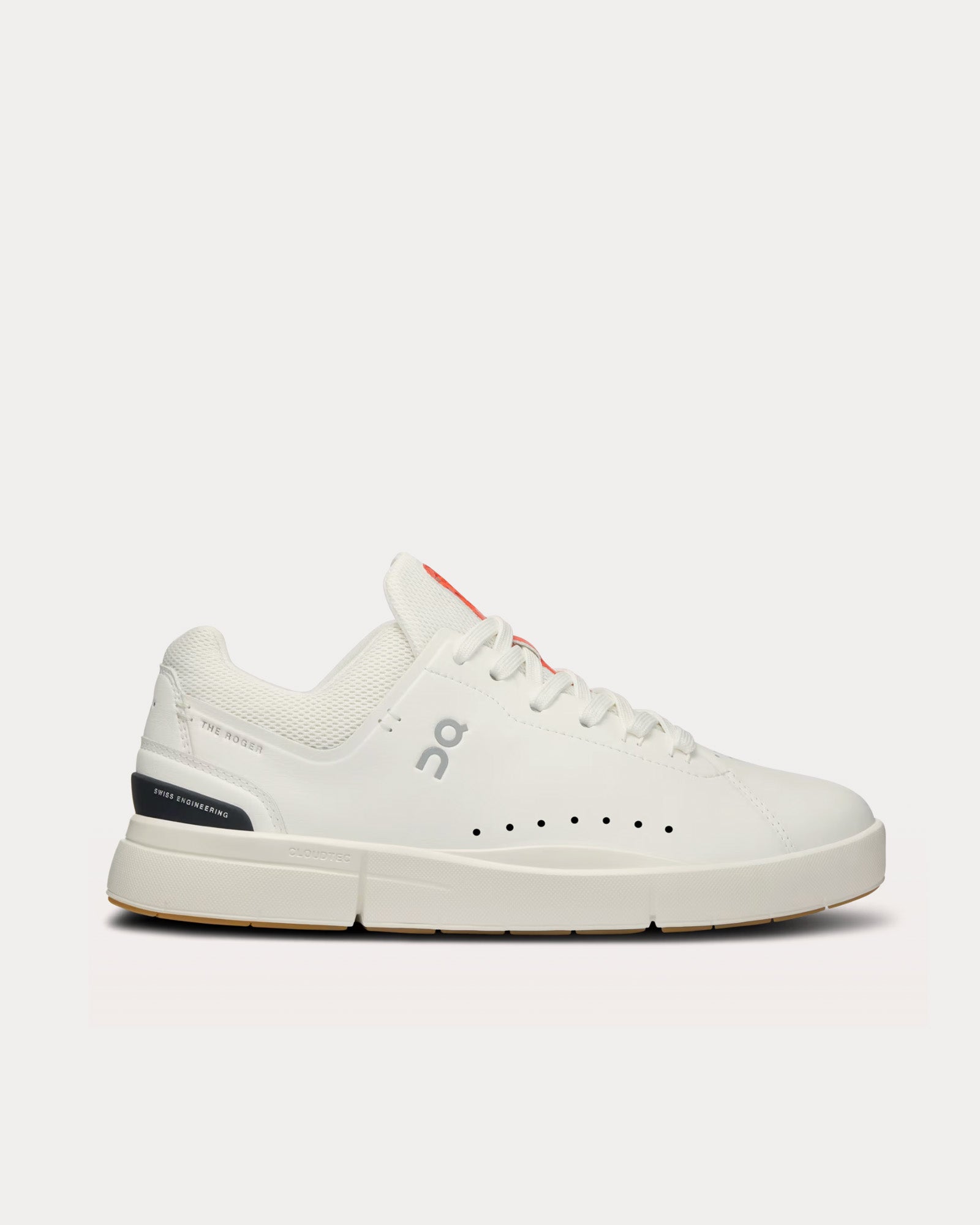 On Running The Roger Advantage White / Spice Low Top Sneakers - 1