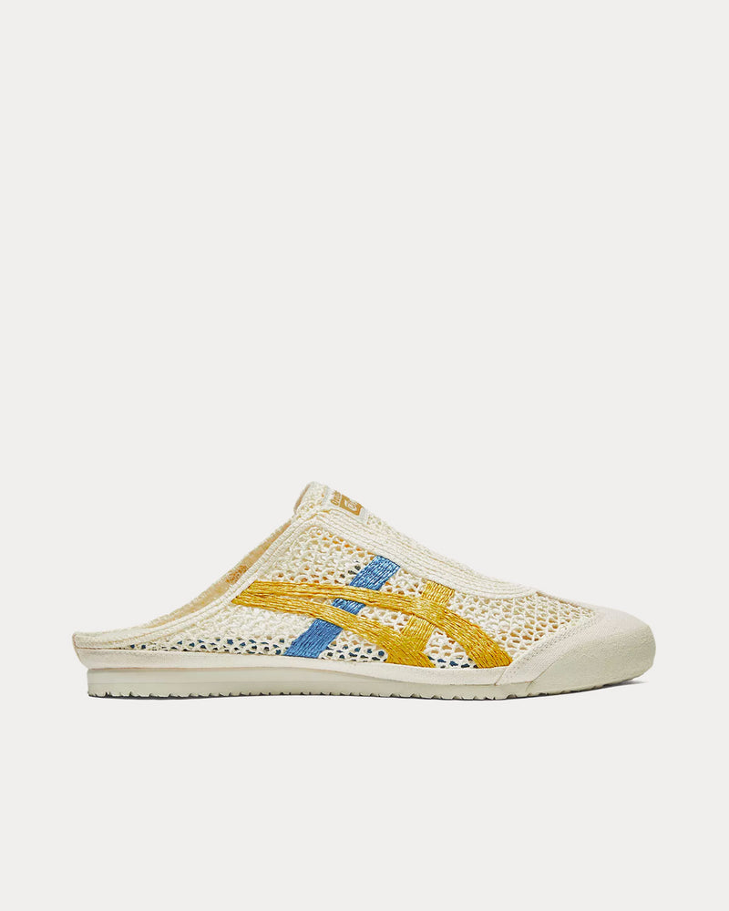 Onitsuka Tiger Mexico 66 Sabot Cream / Mustard Slip Ons - 1