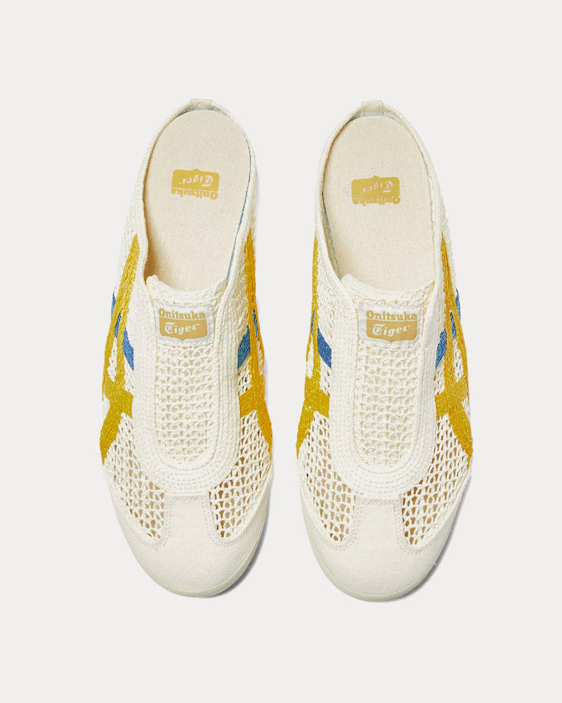 Onitsuka Tiger Mexico 66 Sabot Cream / Mustard Slip Ons - 2