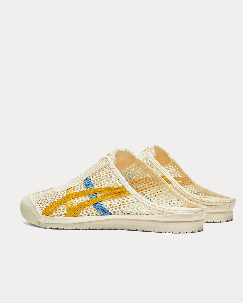 Onitsuka Tiger Mexico 66 Sabot Cream / Mustard Slip Ons - 3