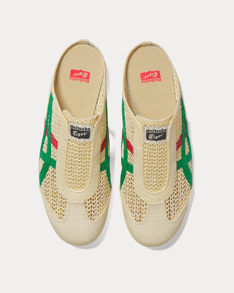 Onitsuka Tiger Mexico 66 Sabot Cream / Kale Slip Ons - 2