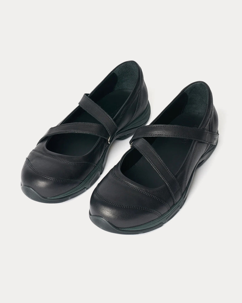 Our Legacy Sweetheart Dress Leather Black Swan Slip On Sneakers - 2