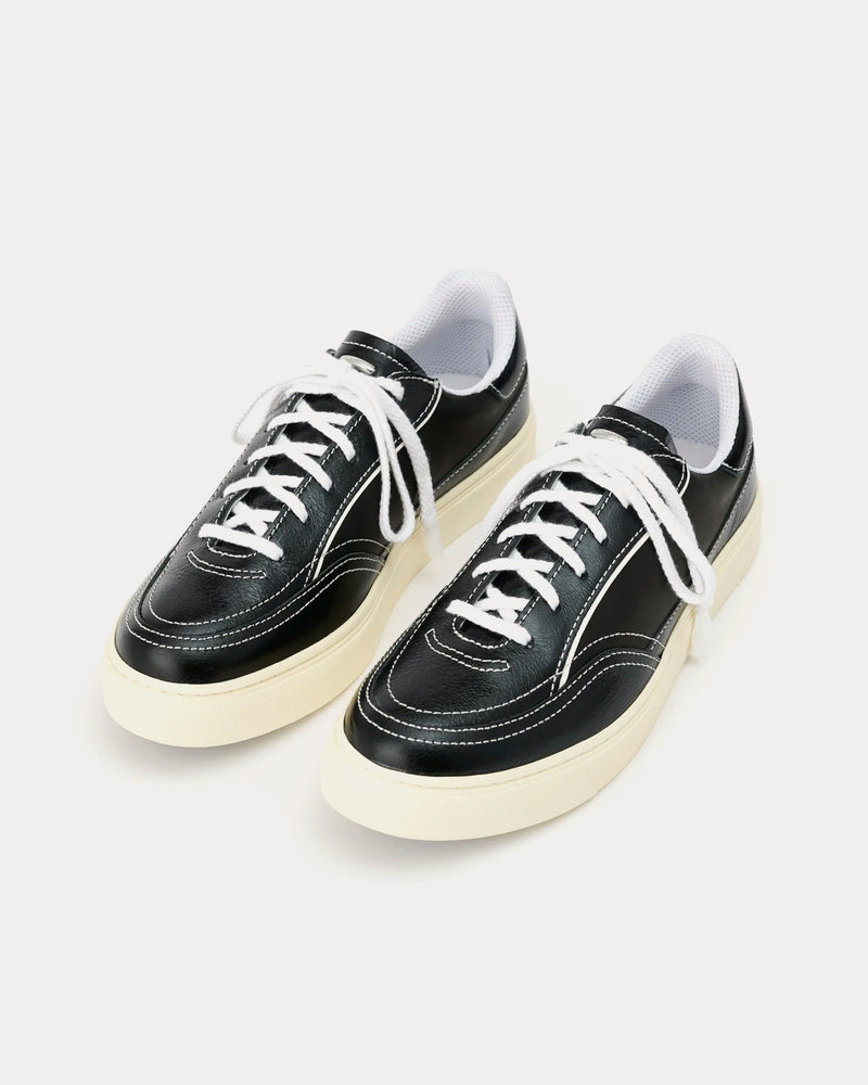 Our Legacy Skimmer Leather Black Low Top Sneakers - 2