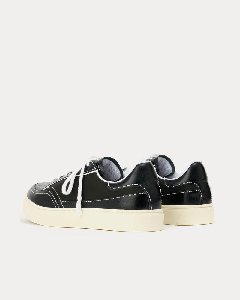 Our Legacy Skimmer Leather Black Low Top Sneakers - 3