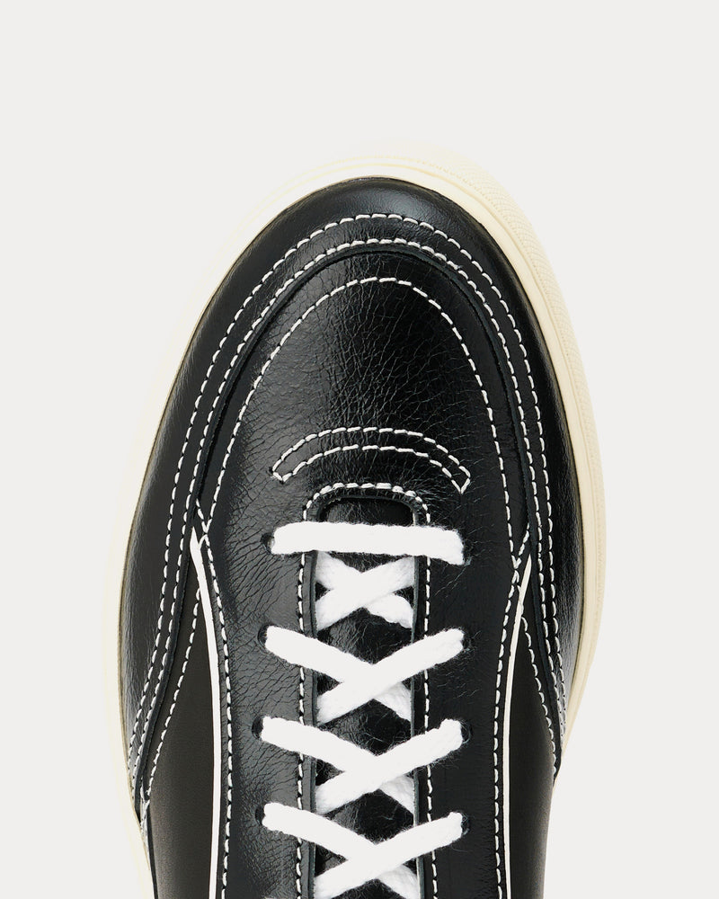 Our Legacy Skimmer Leather Black Low Top Sneakers - 4