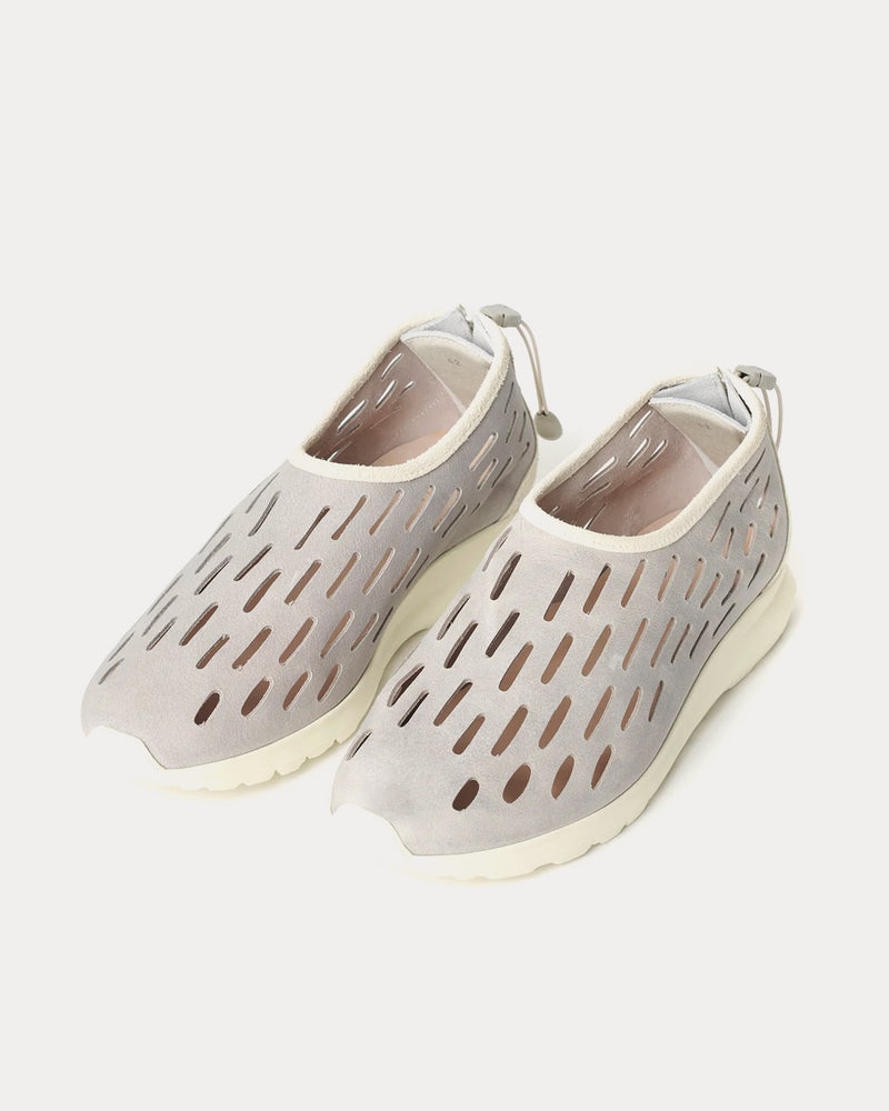 Our Legacy Strainer Leather Concrete Slip On Sneakers - 2