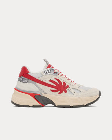 Palm Angels PA 4 Beige / Red Low Top Sneakers