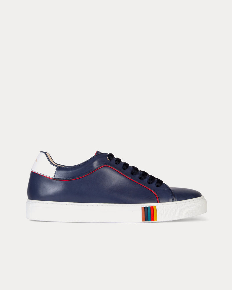 Paul Smith Basso with Red Trim Navy Low Top Sneakers - 1