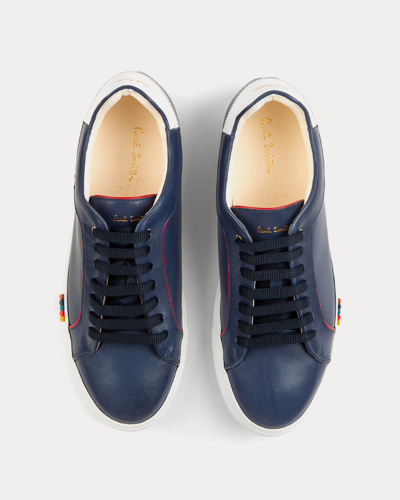 Paul Smith Basso with Red Trim Navy Low Top Sneakers - 2