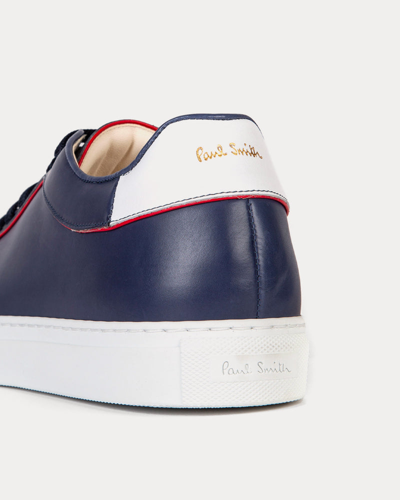 Paul Smith Basso with Red Trim Navy Low Top Sneakers - 3