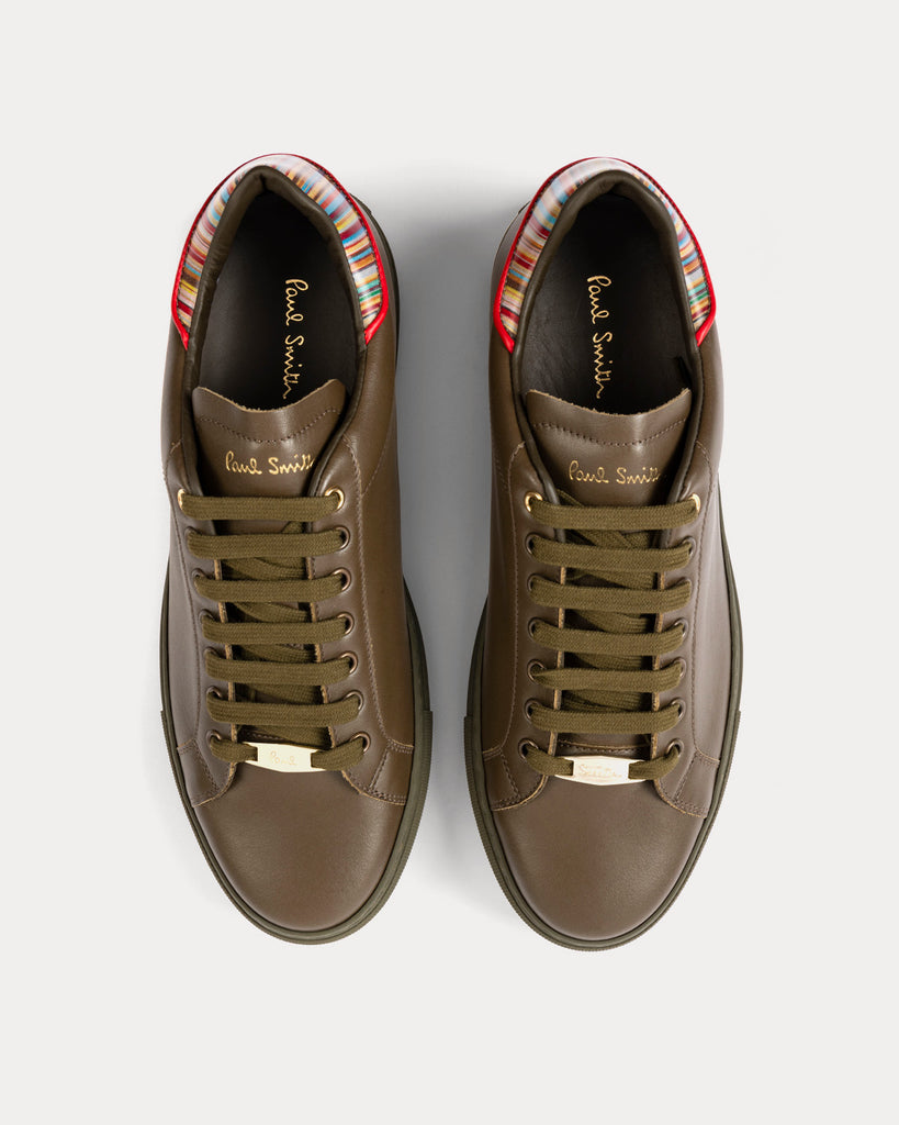 Logo Stripe Leather Sneaker