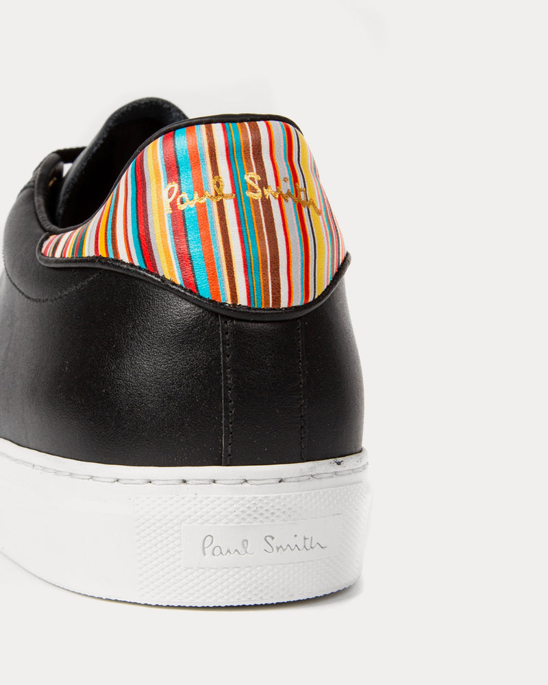 Paul Smith Beck with Signature Stripe Leather Black / White Low Top Sneakers - 3