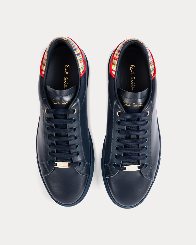 Paul Smith Beck with Signature Stripe Leather Navy Low Top Sneakers - 2