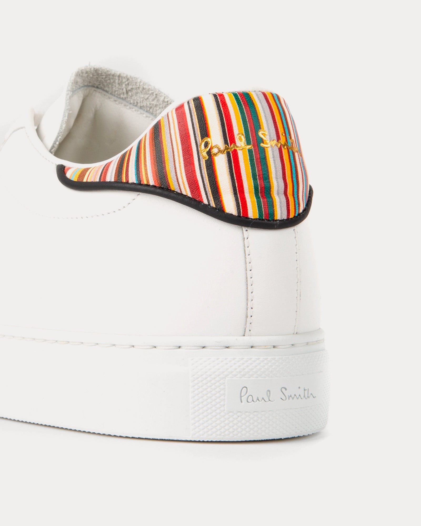 Paul Smith Beck with Signature Stripe Leather White Low Top Sneakers - 3