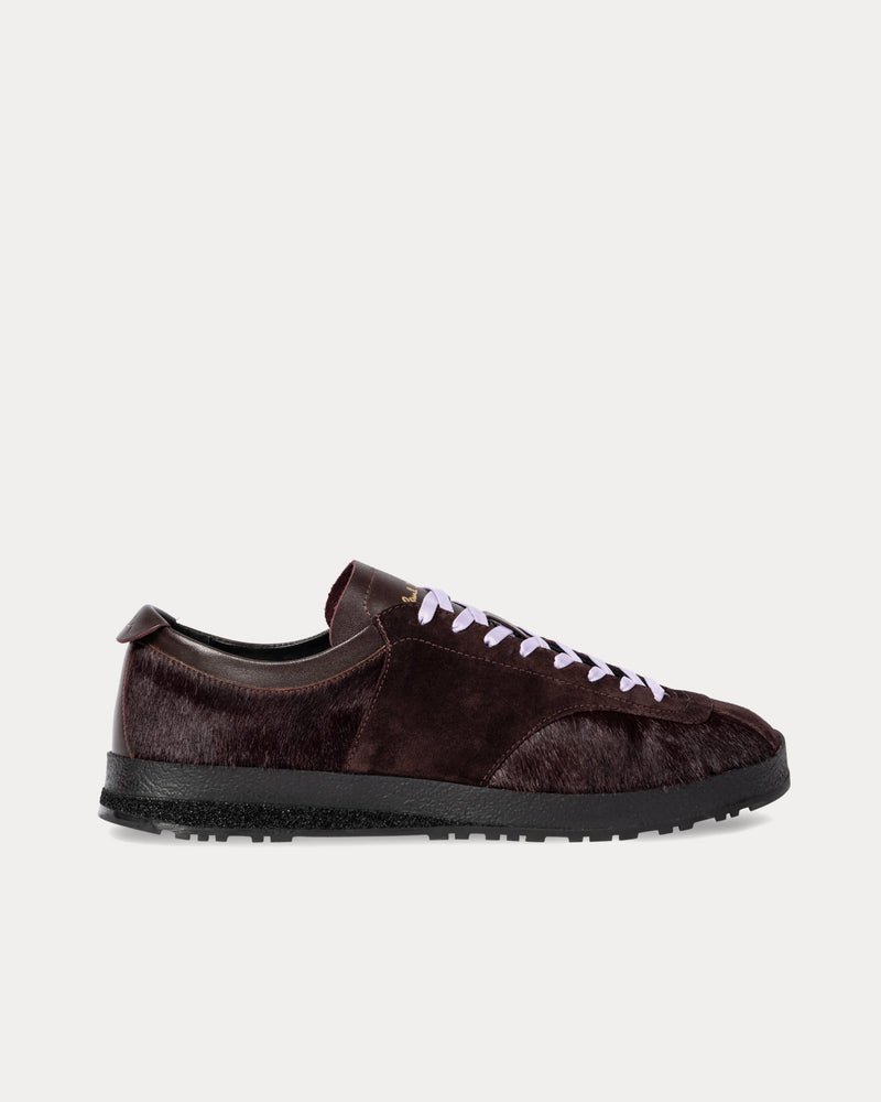 Paul Smith Zephyr Leather Aubergine Low Top Sneakers - 1