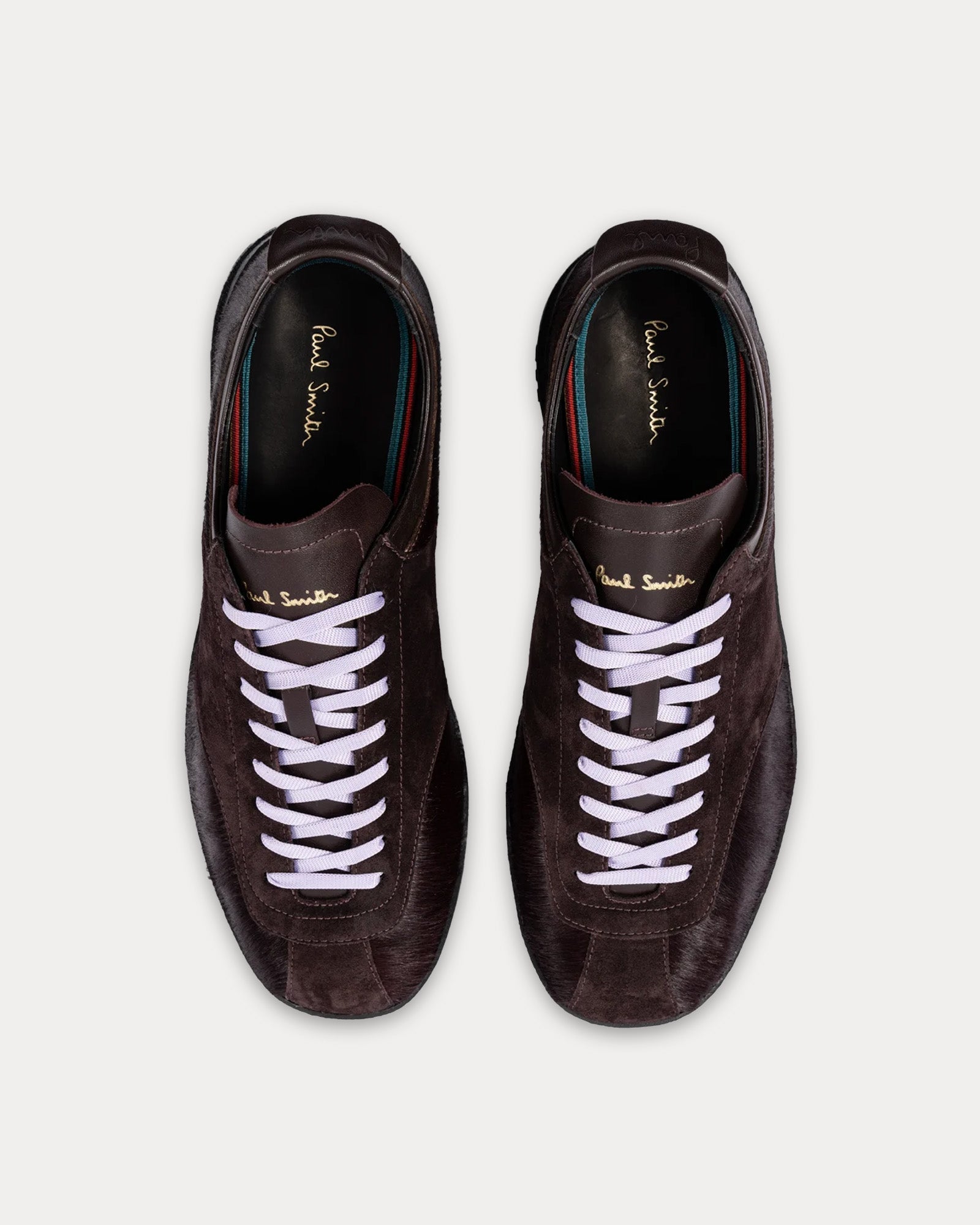 Paul Smith Zephyr Leather Aubergine Low Top Sneakers - 2