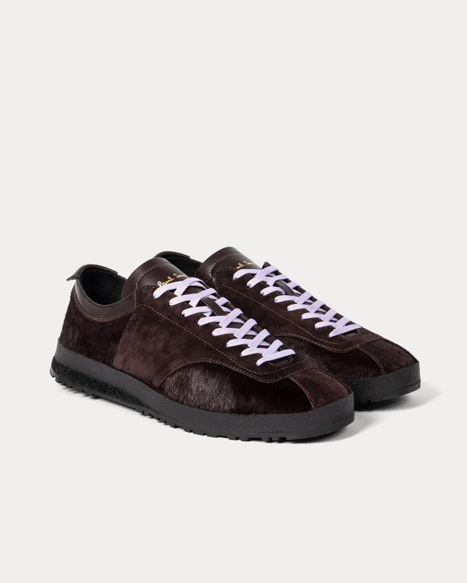 Paul Smith Zephyr Leather Aubergine Low Top Sneakers - 3