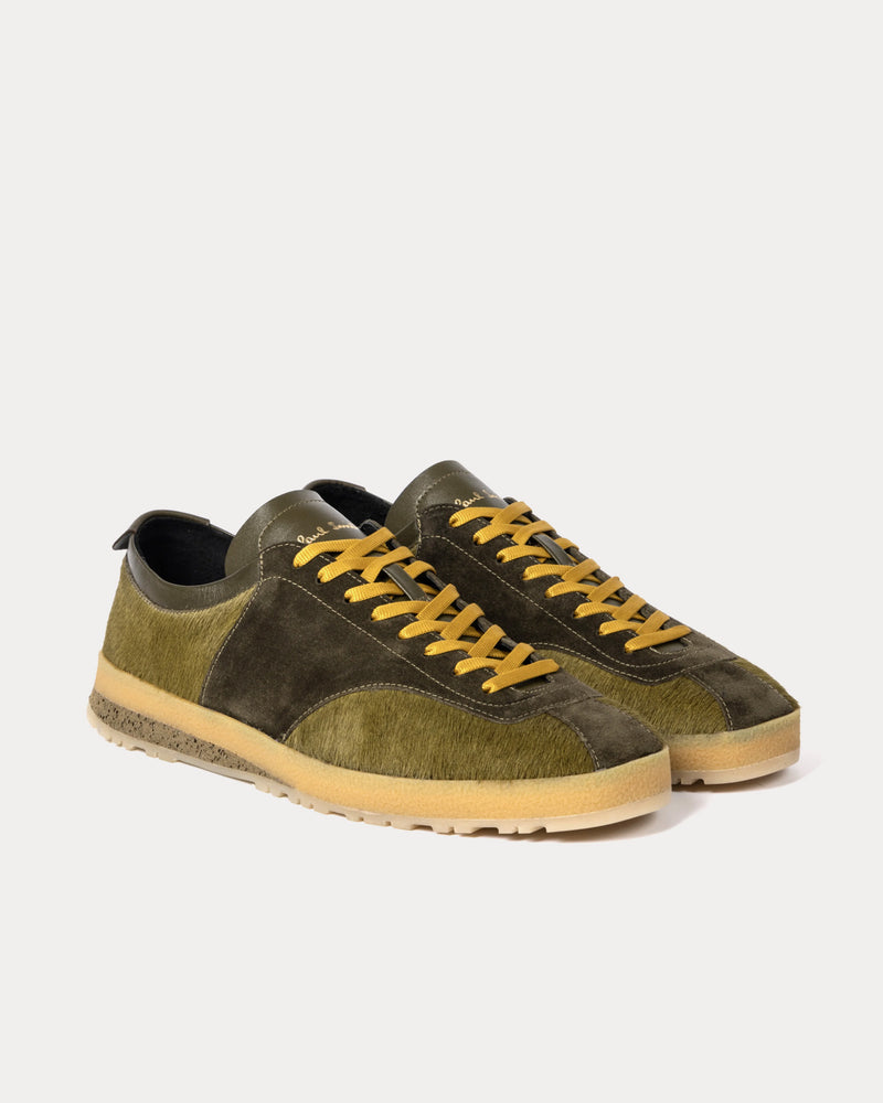 Paul Smith Zephyr Leather Khaki Low Top Sneakers - 3