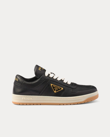 Prada Downtown Nappa Leather Black Low Top Sneakers