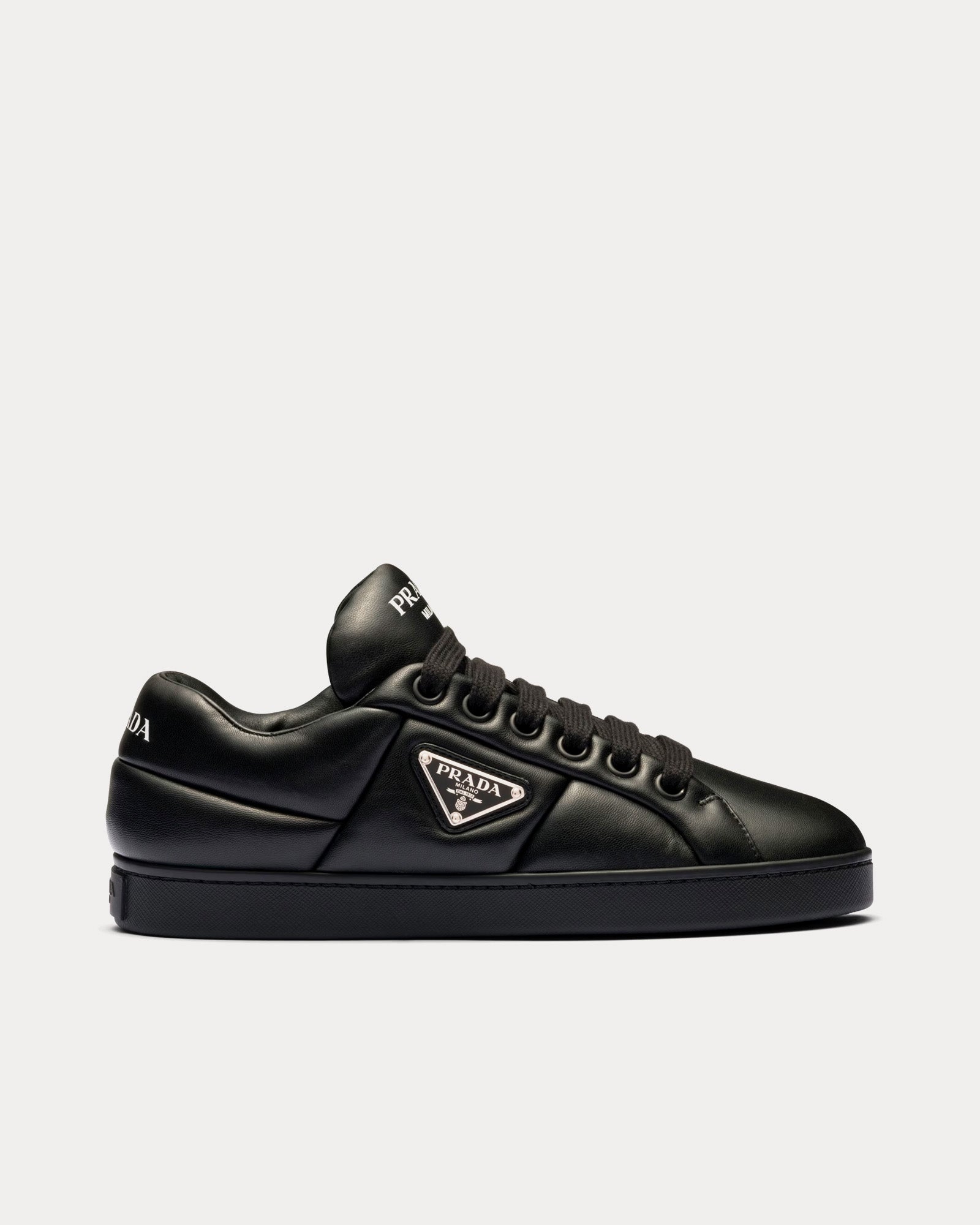 Prada logo low top sneaker best sale