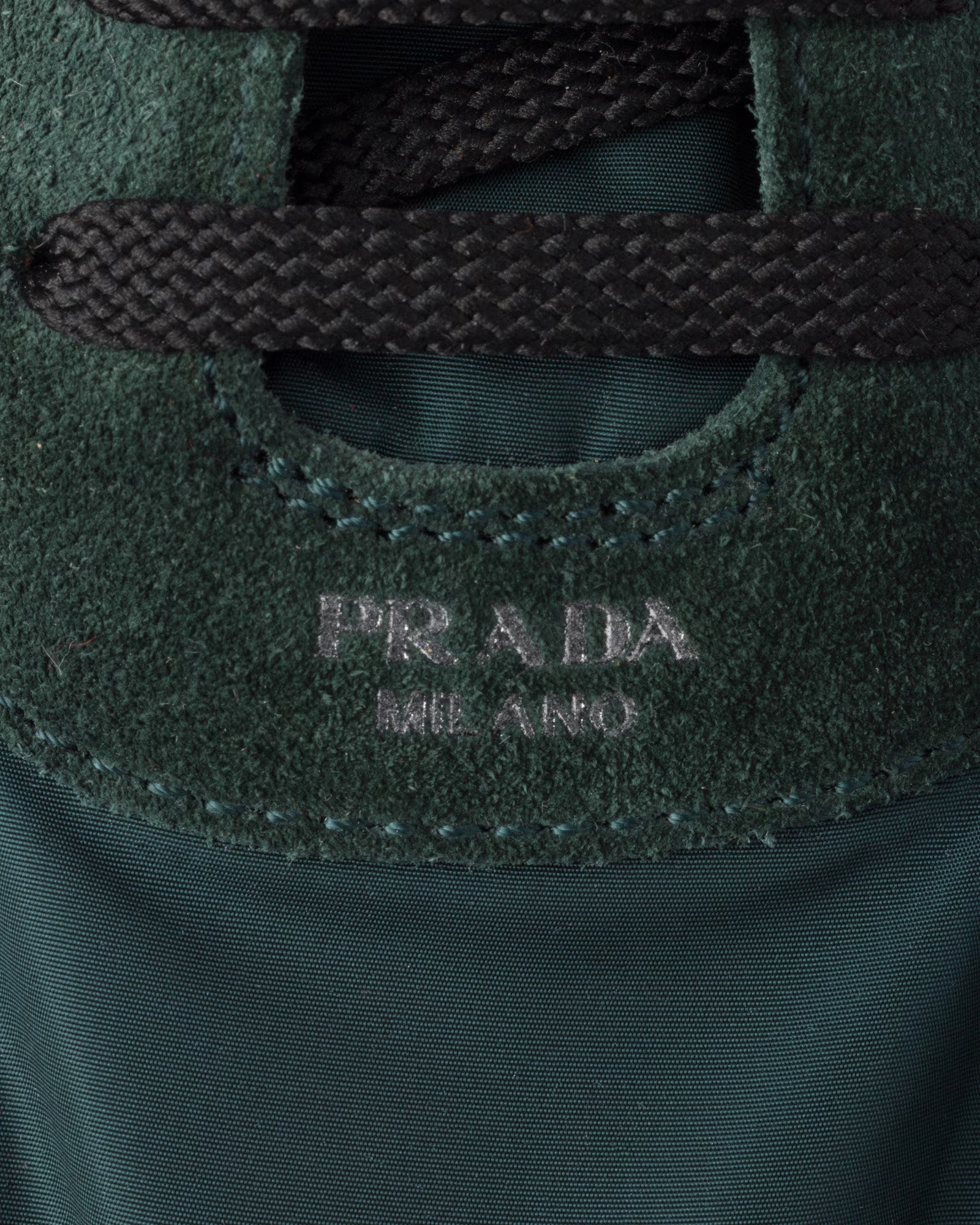 Prada Collapse Re-Nylon & Suede Fir Green Low Top Sneakers - 5