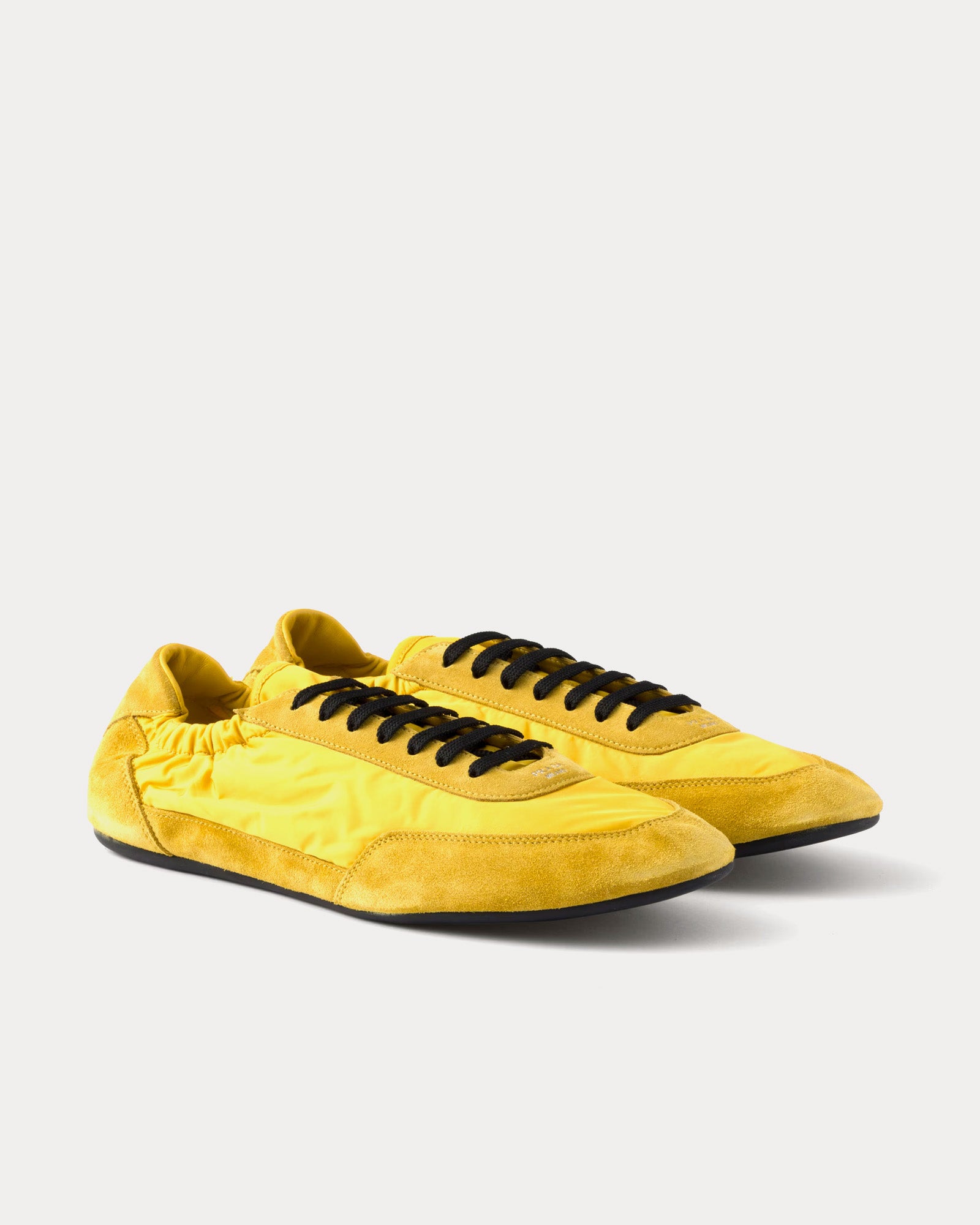 Prada Collapse Re-Nylon & Suede Topaz Low Top Sneakers - 3