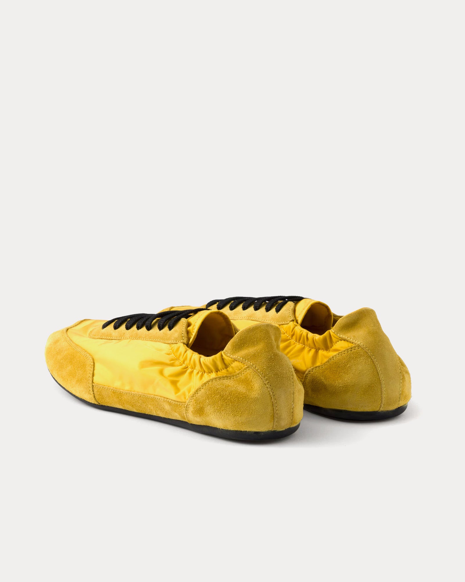 Prada Collapse Re-Nylon & Suede Topaz Low Top Sneakers - 4