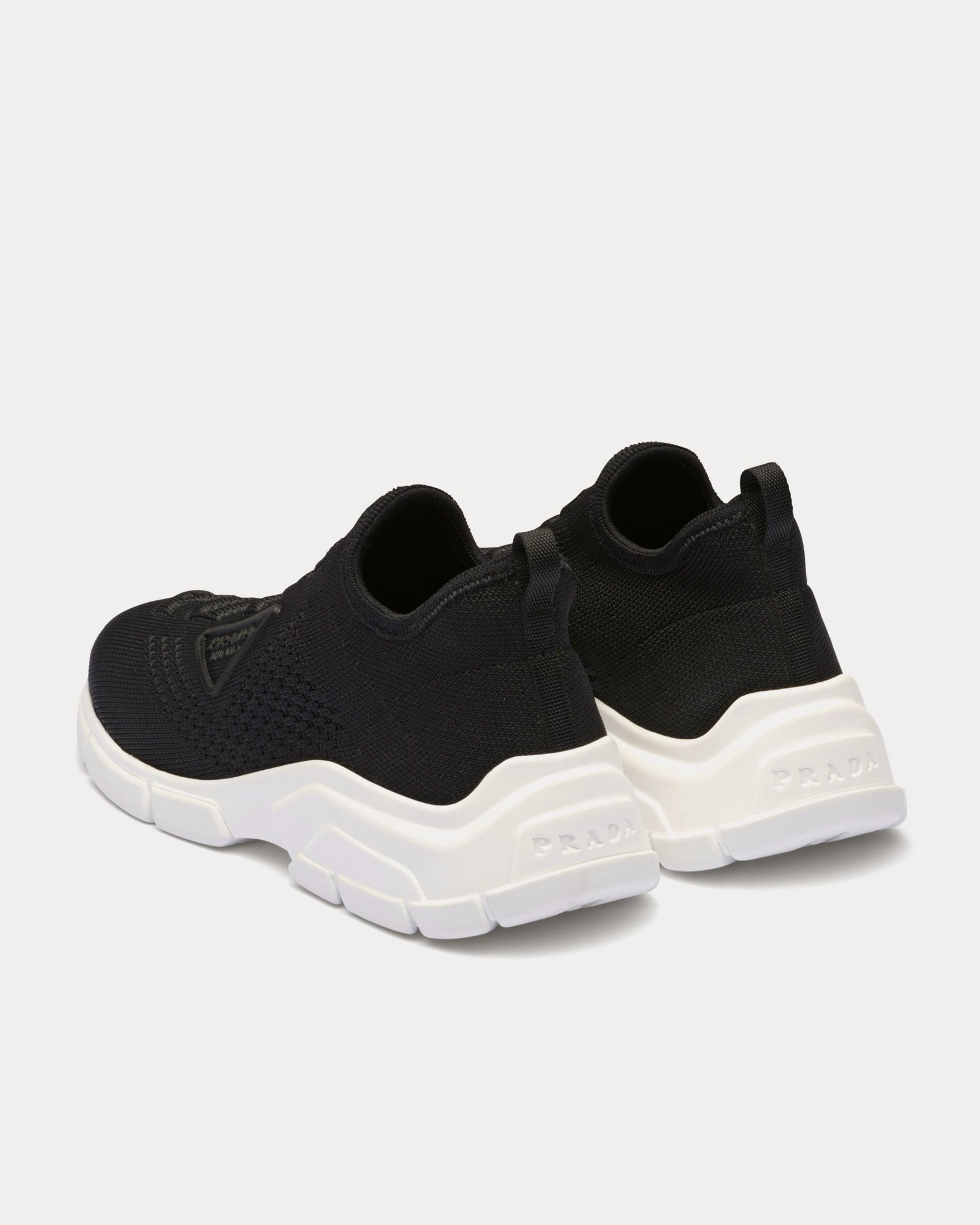 Prada Knit Sock Black Slip On Sneakers - 3