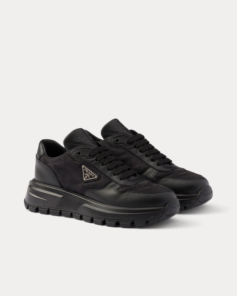 Prada Prax 01 Re-Nylon Black Low Top Sneakers - 2